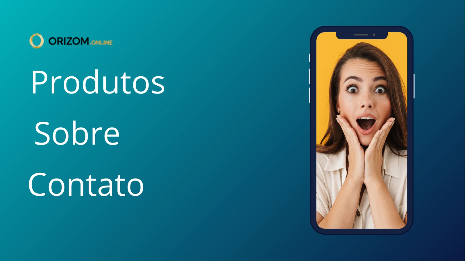 Produtos, Sobre e Contato